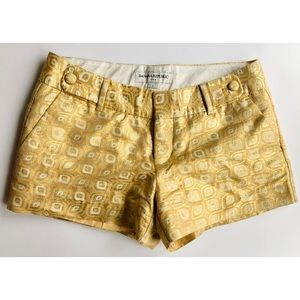 Gold Jacquard Banana Republic Shorts